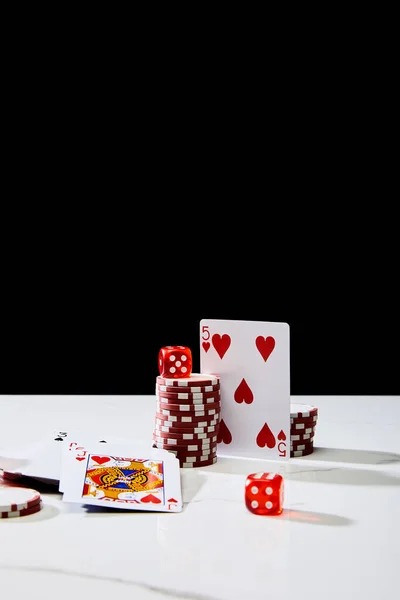 Live casino table interface with dealer